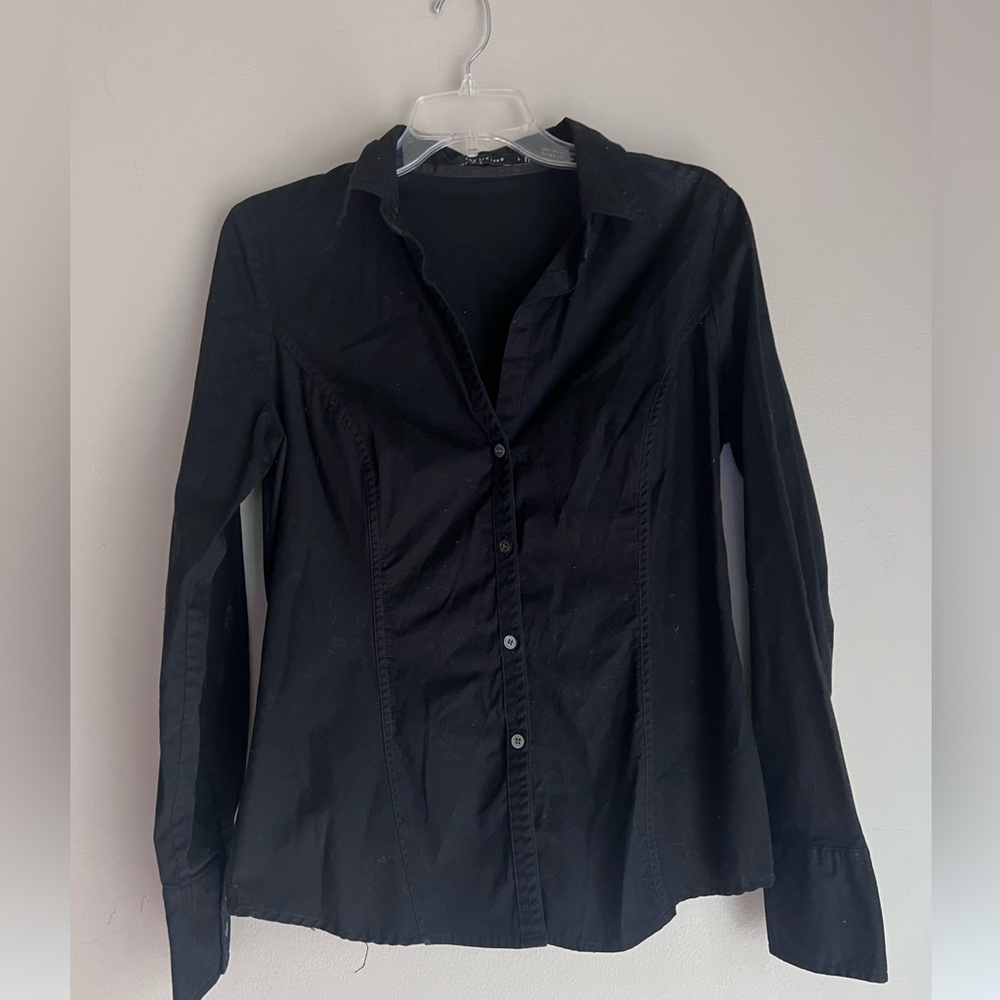 The Limited Classic Black Button-Down Shirt